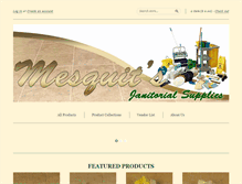 Tablet Screenshot of mesquitsjanitorialsupplies.com